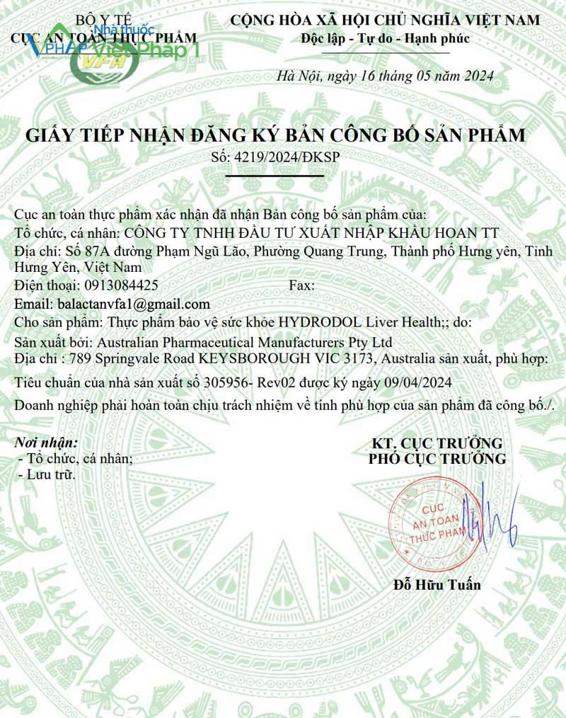 Viên uống Hydrodol Liver Health hỗ trợ chức năng gan cho người trưởng thành lọ 30 viên 6 Viên Uống Hydrodol Liver Health Hỗ Trợ Chức Năng Gan Cho Người Trưởng Thành Lọ 30 Viên (5)
