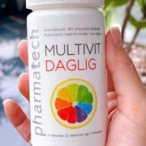 Viên uống bổ sung vitamin và khoáng chất Multivit Daglig 180 viên – Hàng nhập khẩu Na Uy 7 Viên Uống Bổ Sung Vitamin Và Khoáng Chất Multivit Daglig 180 Viên – Hàng Nhập Khẩu Na Uy (4)