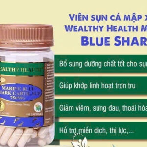 Viên Uống Sụn Cá Mập Marine Blue Shark Cartilage 750mg Hỗ Trợ Xương Khớp Lọ 100 Viên (6)